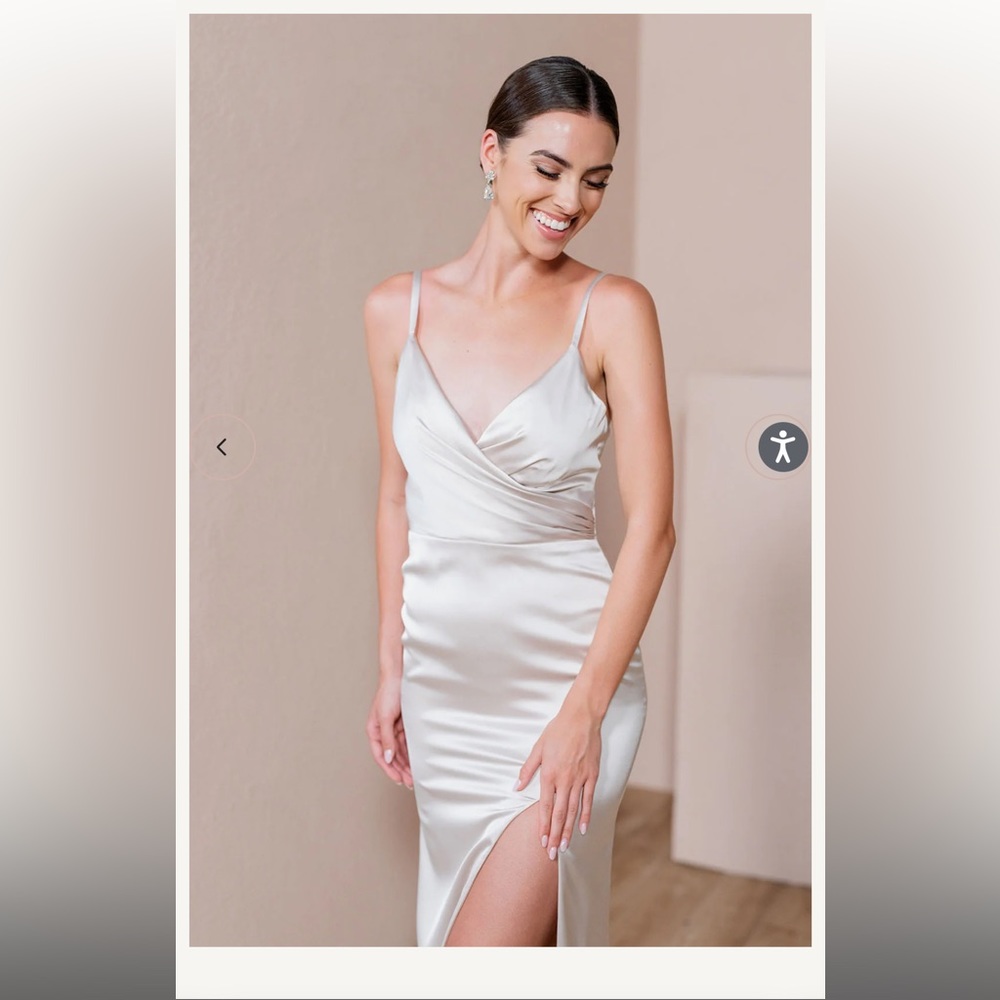 Champagne Bridesmaid Dress. Brand new. Never worn. Willing to negotiate price.
